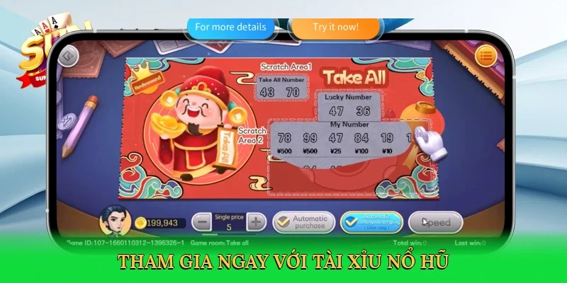 Tham gia ngay với Tài xỉu nổ hũ